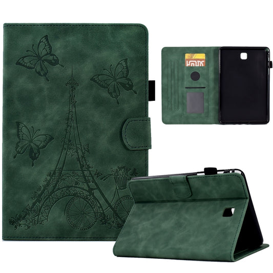 For Samsung Galaxy Tab A 8.0 T350 Tower Embossed Leather Smart Tablet Case(Green) by buy2fix