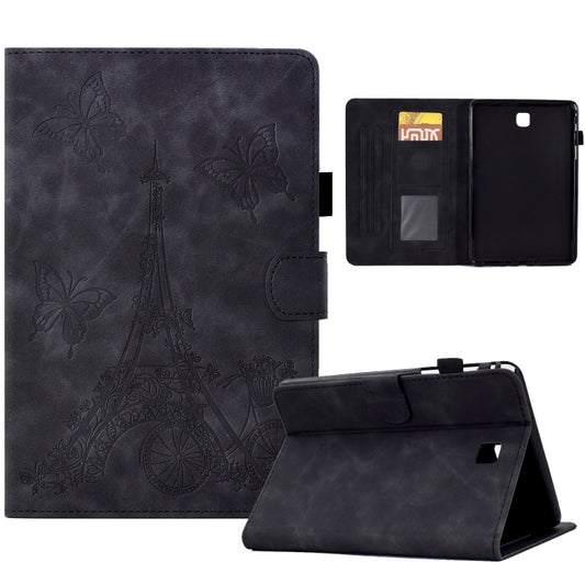 For Samsung Galaxy Tab A 8.0 T350 Tower Embossed Leather Smart Tablet Case(Black) by buy2fix