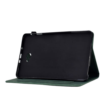For Samsung Galaxy Tab A 10.1 2016 T580 Tower Embossed Leather Smart Tablet Case(Green) by buy2fix