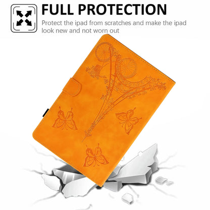 For Samsung Galaxy Tab A 10.1 2016 T580 Tower Embossed Leather Smart Tablet Case(Khaki) by buy2fix