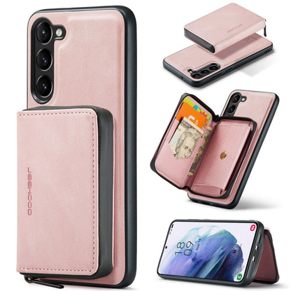 For Samsung Galaxy S23 5G JEEHOOD Magnetic Zipper Wallet Leather Phone Case(Pink) - Galaxy S23 5G Cases by JEEHOOD | Online Shopping UK | buy2fix