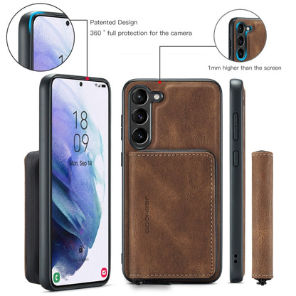 For Samsung Galaxy S23+ 5G JEEHOOD Magnetic Zipper Wallet Leather Phone Case(Brown) - Galaxy S23+ 5G Cases by JEEHOOD | Online Shopping UK | buy2fix
