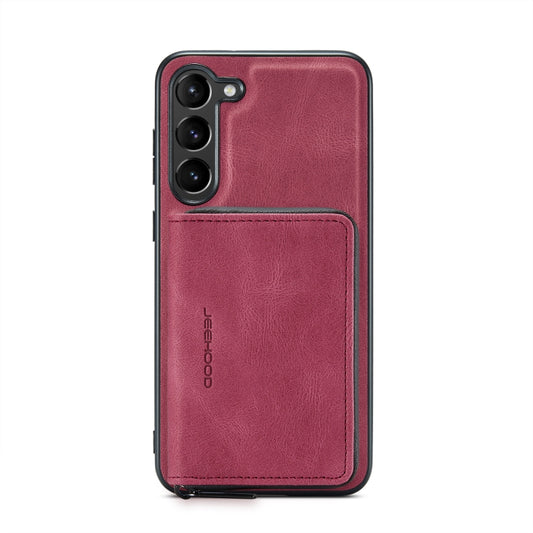 For Samsung Galaxy S23+ 5G JEEHOOD Magnetic Zipper Wallet Leather Phone Case(Red) - Galaxy S23+ 5G Cases by JEEHOOD | Online Shopping UK | buy2fix
