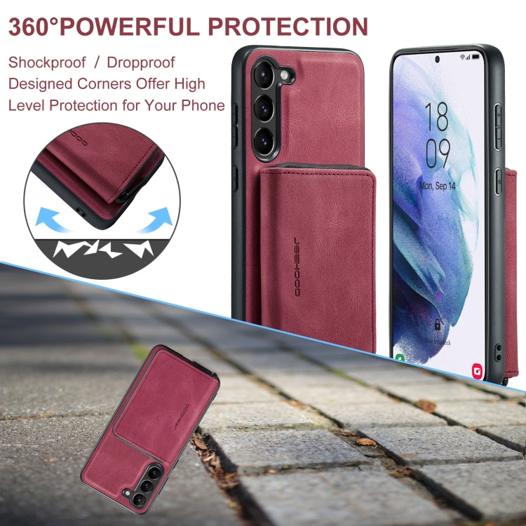 For Samsung Galaxy S23+ 5G JEEHOOD Magnetic Zipper Wallet Leather Phone Case(Red) - Galaxy S23+ 5G Cases by JEEHOOD | Online Shopping UK | buy2fix