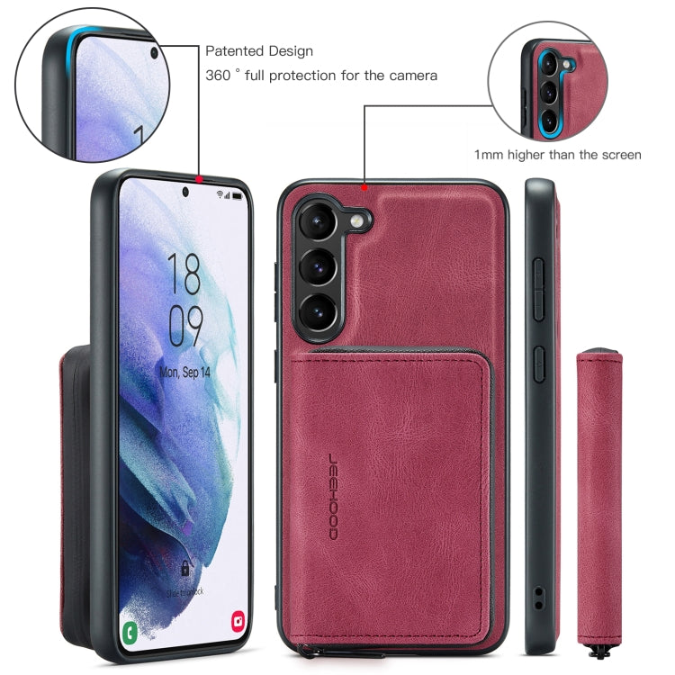 For Samsung Galaxy S23+ 5G JEEHOOD Magnetic Zipper Wallet Leather Phone Case(Red) - Galaxy S23+ 5G Cases by JEEHOOD | Online Shopping UK | buy2fix