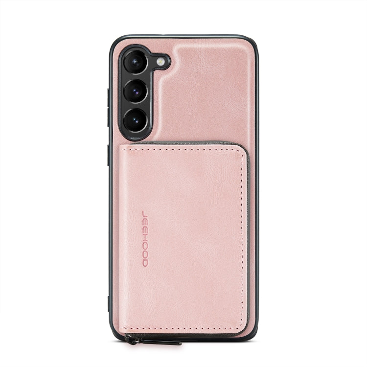 For Samsung Galaxy S23+ 5G JEEHOOD Magnetic Zipper Wallet Leather Phone Case(Pink) - Galaxy S23+ 5G Cases by JEEHOOD | Online Shopping UK | buy2fix
