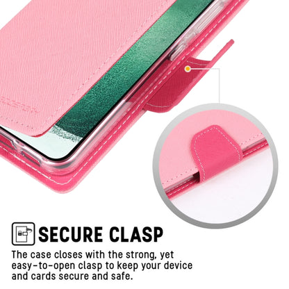 For Samsung Galaxy S23 5G GOOSPERY FANCY DIARY Cross Texture Leather Phone Case(Pink) - Galaxy S23 5G Cases by GOOSPERY | Online Shopping UK | buy2fix