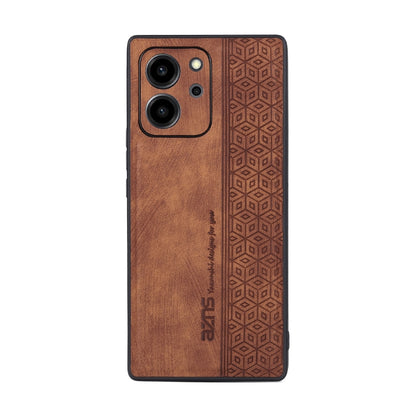 For Honor 80 SE AZNS 3D Embossed Skin Feel Phone Case(Brown) - Honor Cases by AZNS | Online Shopping UK | buy2fix