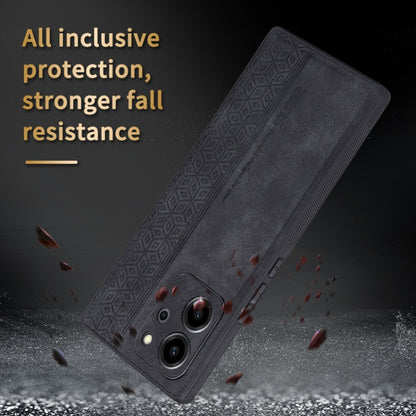 For Honor 80 SE AZNS 3D Embossed Skin Feel Phone Case(Brown) - Honor Cases by AZNS | Online Shopping UK | buy2fix