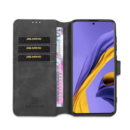 For Galaxy A31 DG.MING Retro Oil Side Horizontal Flip Case with Holder & Card Slots & Wallet(Black) - Galaxy Phone Cases by DG.MING | Online Shopping UK | buy2fix