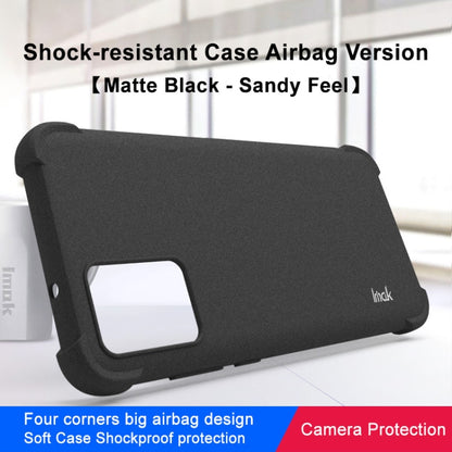 For Motorola Edge 30 Neo 5G imak Shockproof Airbag TPU Phone Case(Matte Black) - Motorola Cases by imak | Online Shopping UK | buy2fix