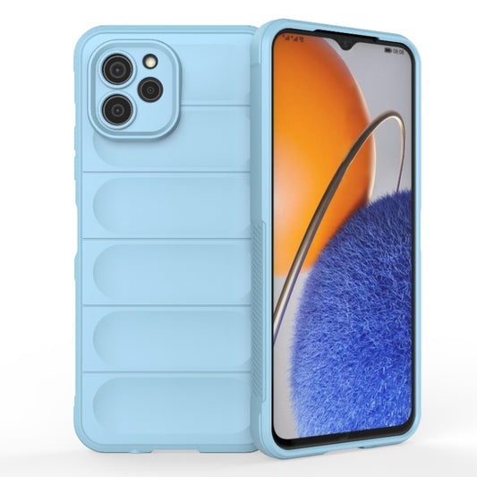 For Huawei nova Y61 Magic Shield TPU + Flannel Phone Case(Light Blue) by buy2fix