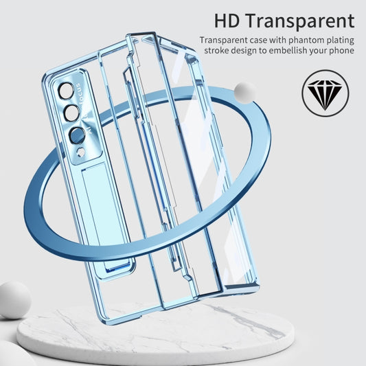 For Samsung Galaxy Z Fold4 Phantom Series Integrated Folding Phone Case(Blue) - Galaxy Z Fold4 5G Cases by buy2fix | Online Shopping UK | buy2fix