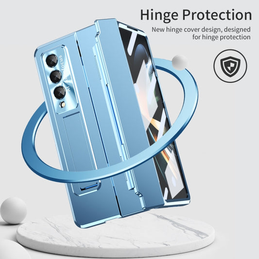 For Samsung Galaxy Z Fold4 Integrated Folding Phone Case with Hinge(Blue) - Galaxy Z Fold4 5G Cases by buy2fix | Online Shopping UK | buy2fix