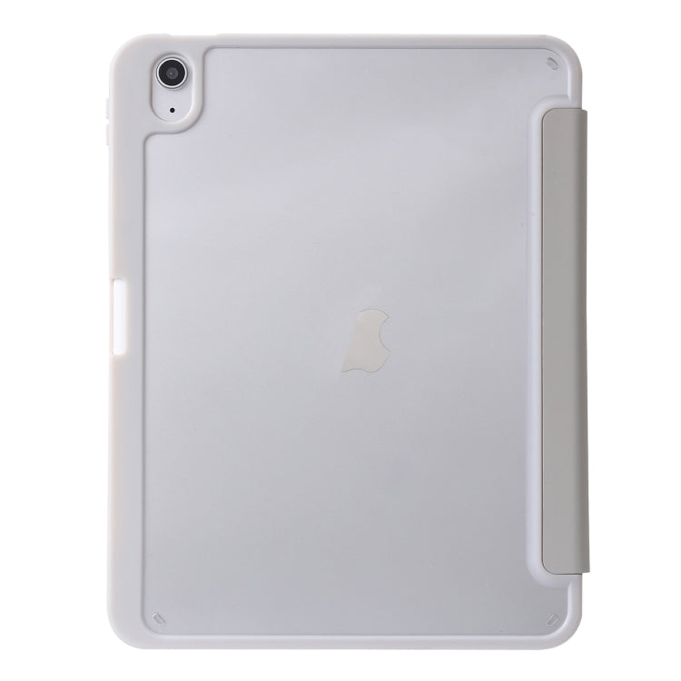 For iPad 2025 / 2022 Deformation Transparent Acrylic Leather Tablet Case(Grey) - iPad 2025 / 2022 Cases by buy2fix | Online Shopping UK | buy2fix