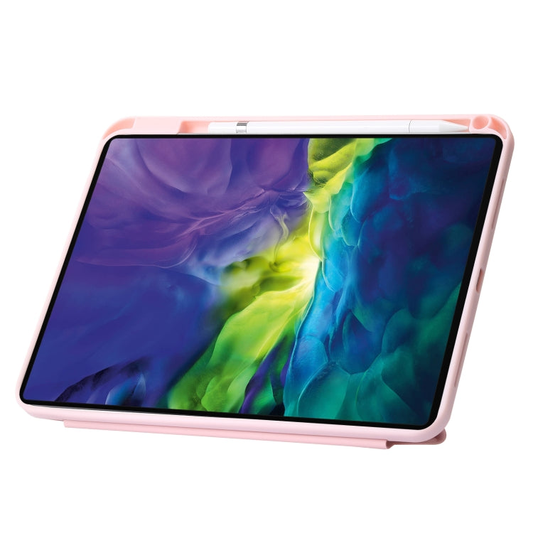 For iPad 2025 / 2022 Deformation Transparent Acrylic Leather Tablet Case(Pink) - iPad 2025 / 2022 Cases by buy2fix | Online Shopping UK | buy2fix