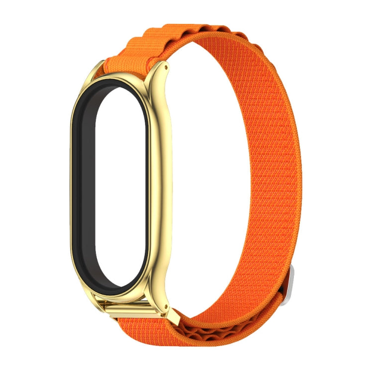 For Xiaomi Mi Band 7 / 7 NFC MIJOBS PLUS Nylon Breathable Watch Band(Orange Gold) - Watch Bands by MIJOBS | Online Shopping UK | buy2fix