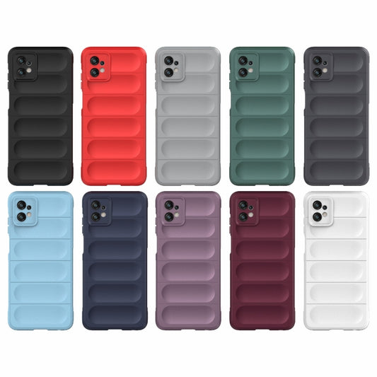 For Motorola Moto G32 Magic Shield TPU + Flannel Phone Case(Purple) by buy2fix