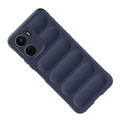 For vivo Y16 4G Global Magic Shield TPU + Flannel Phone Case(Grey) - vivo Cases by buy2fix | Online Shopping UK | buy2fix