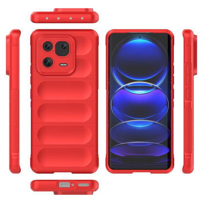 For Xiaomi 13 Pro 5G Magic Shield TPU + Flannel Phone Case(Black) - 13 Pro Cases by buy2fix | Online Shopping UK | buy2fix