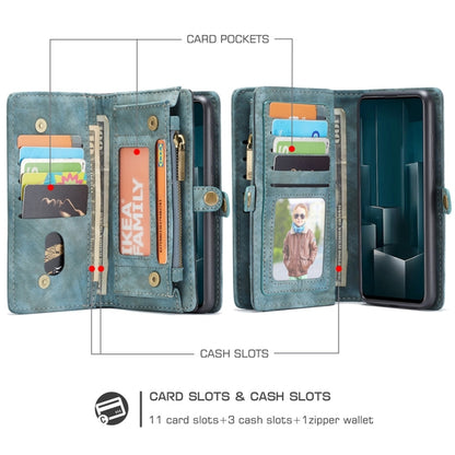 For Galaxy A51 4G CaseMe-008 Detachable Multifunctional Horizontal Flip Leather Case with Card Slot & Holder & Zipper Wallet & Photo Frame(Blue) - Galaxy Phone Cases by CaseMe | Online Shopping UK | buy2fix