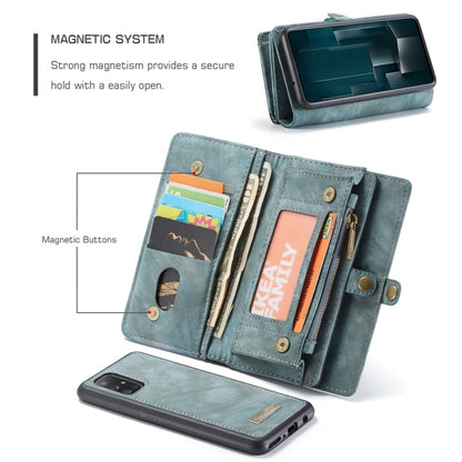 For Galaxy A51 4G CaseMe-008 Detachable Multifunctional Horizontal Flip Leather Case with Card Slot & Holder & Zipper Wallet & Photo Frame(Blue) - Galaxy Phone Cases by CaseMe | Online Shopping UK | buy2fix