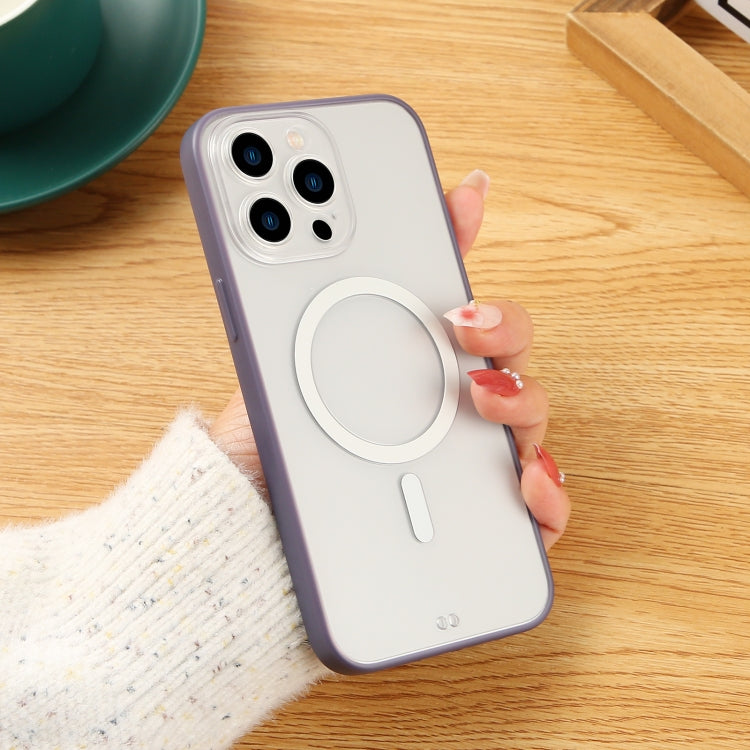 For iPhone 13 Matte MagSafe Magnetic Phone Case(Purple) by buy2fix