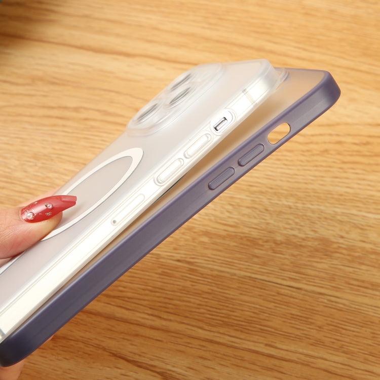 For iPhone 13 Matte MagSafe Magnetic Phone Case(Purple) by buy2fix