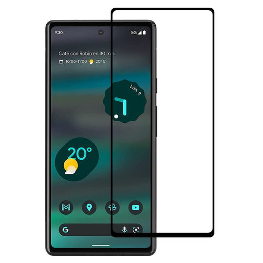 For Google Pixel 6a Full Glue Full Cover Screen Protector Tempered Glass Film
