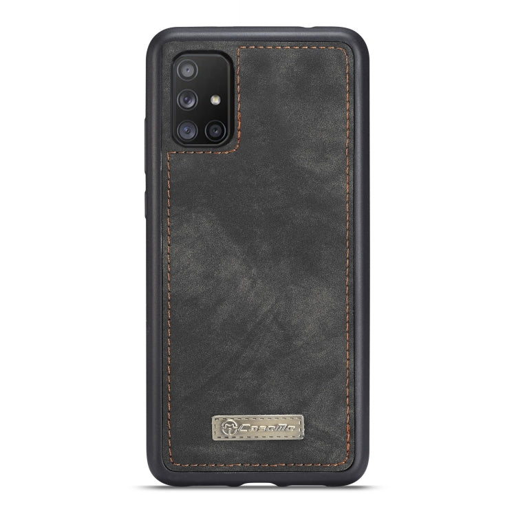 For Galaxy A71 CaseMe Detachable Multifunctional Horizontal Flip Leather Case, with Card Slot & Holder & Zipper Wallet & Photo Frame(Black) - Galaxy Phone Cases by CaseMe | Online Shopping UK | buy2fix