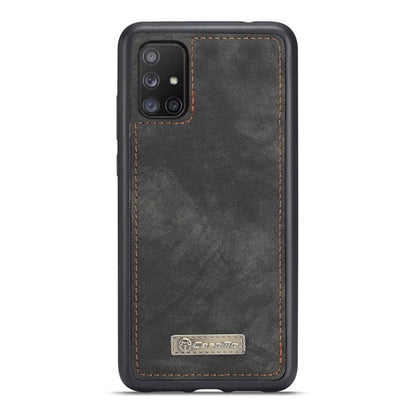 For Galaxy A71 CaseMe Detachable Multifunctional Horizontal Flip Leather Case, with Card Slot & Holder & Zipper Wallet & Photo Frame(Black) - Galaxy Phone Cases by CaseMe | Online Shopping UK | buy2fix
