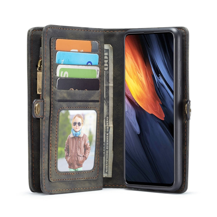 For Galaxy A71 CaseMe Detachable Multifunctional Horizontal Flip Leather Case, with Card Slot & Holder & Zipper Wallet & Photo Frame(Black) - Galaxy Phone Cases by CaseMe | Online Shopping UK | buy2fix