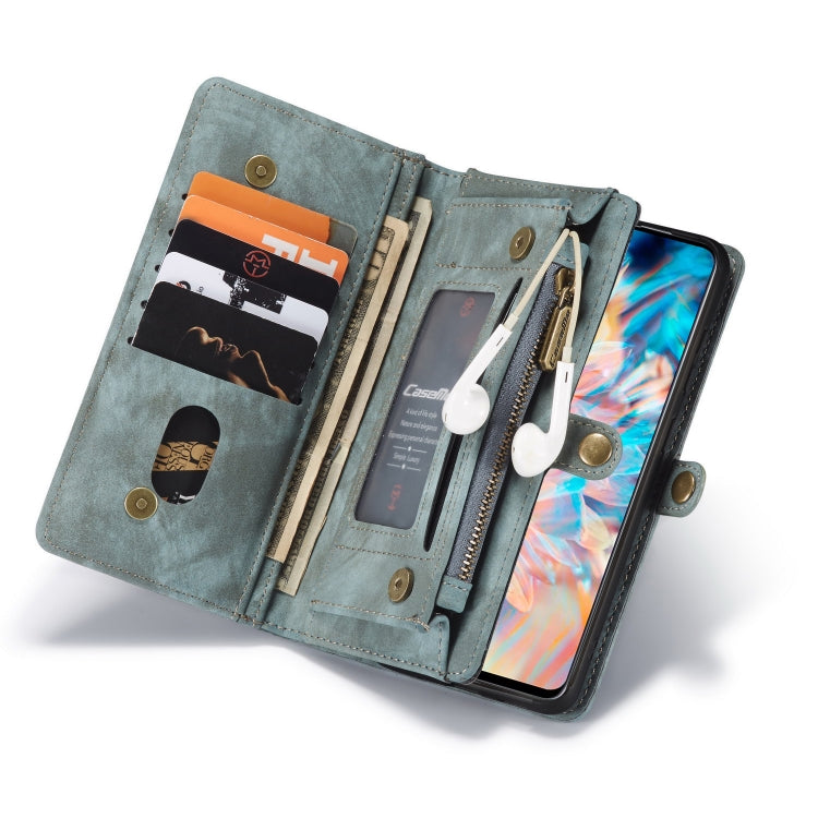 For Galaxy A71 CaseMe Detachable Multifunctional Horizontal Flip Leather Case, with Card Slot & Holder & Zipper Wallet & Photo Frame(Blue) - Galaxy Phone Cases by CaseMe | Online Shopping UK | buy2fix