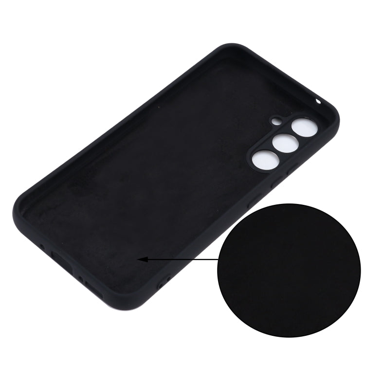 For Samsung Galaxy A54 5G Solid Color Liquid Silicone Dropproof Full Coverage Phone Case(Black) by buy2fix