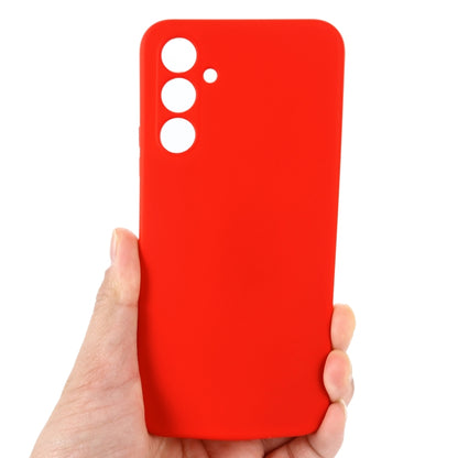 For Samsung Galaxy A54 5G Solid Color Liquid Silicone Dropproof Full Coverage Phone Case(Red) by buy2fix