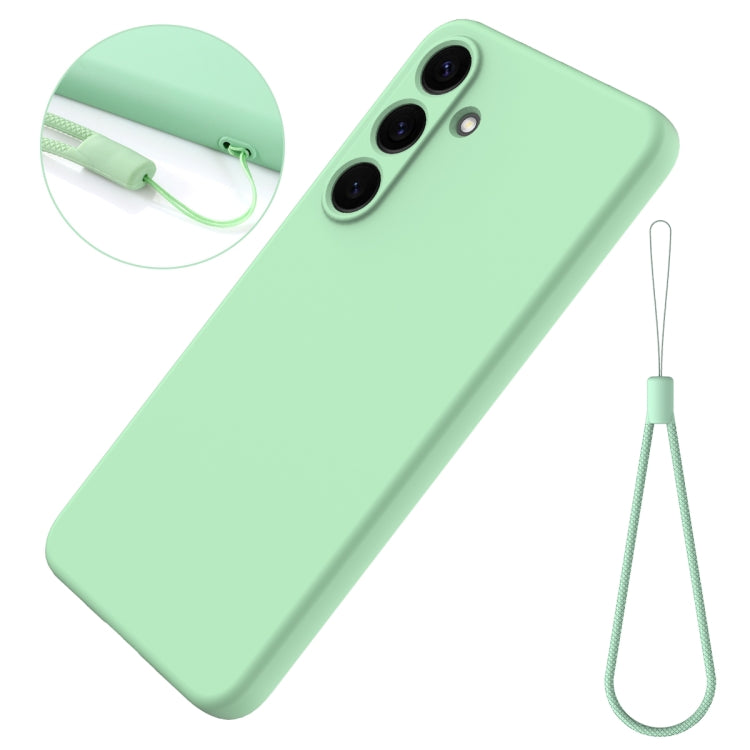 For Samsung Galaxy S25+ 5G Color Liquid Silicone Phone Case(Green) - Galaxy S25+ 5G Cases by buy2fix | Online Shopping UK | buy2fix