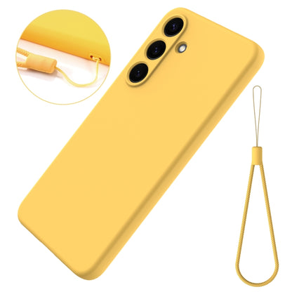 For Samsung Galaxy S25+ 5G Color Liquid Silicone Phone Case(Yellow) - Galaxy S25+ 5G Cases by buy2fix | Online Shopping UK | buy2fix