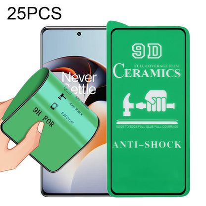 For OnePlus 11R 25pcs 9D Full Screen Full Glue Ceramic Film - OnePlus Tempered Glass by buy2fix | Online Shopping UK | buy2fix