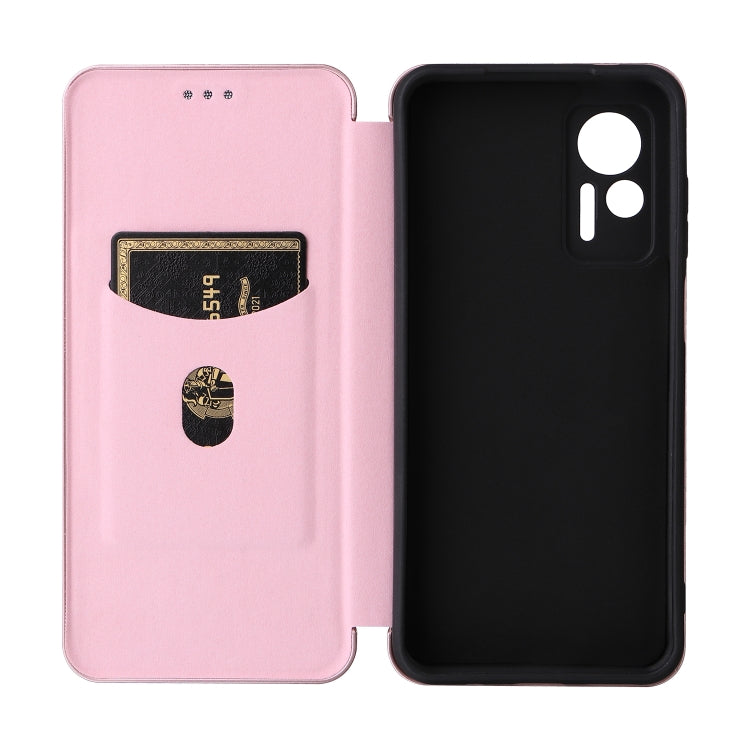 For Ulefone Note 14 Carbon Fiber Texture Flip Leather Phone Case(Pink) - Ulefone Cases by buy2fix | Online Shopping UK | buy2fix