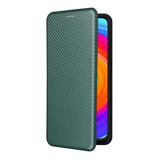 For Ulefone Note 14 Carbon Fiber Texture Flip Leather Phone Case(Green) by buy2fix