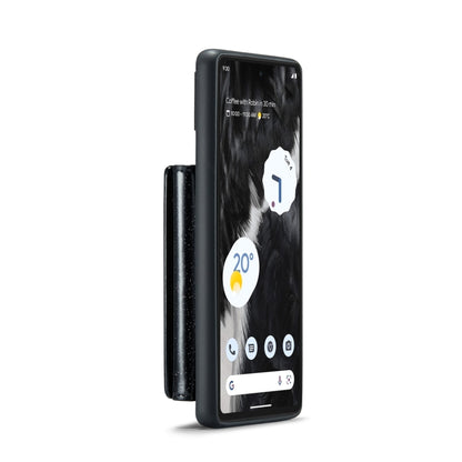 For Google Pixel 7 DG.MING M3 Series Glitter Powder Card Bag Leather Case(Black) by DG.MING