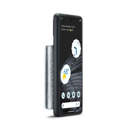 For Google Pixel 7 Pro DG.MING M3 Series Glitter Powder Card Bag Leather Case(Silver) by DG.MING