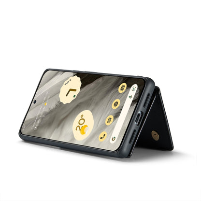 For Google Pixel 8 DG.MING M3 Series Glitter Powder Card Bag Leather Case(Black) by DG.MING