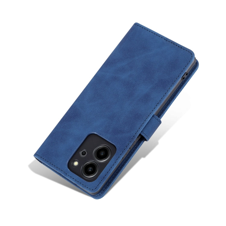 For Honor 80 SE AZNS Skin Feel Calf Texture Flip Leather Phone Case(Blue) - Honor Cases by AZNS | Online Shopping UK | buy2fix