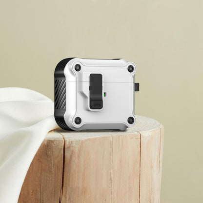 For AirPods 3 Eagle Shockproof Earphone Protective Case with Switch(White) by buy2fix