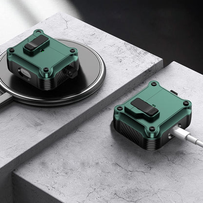 For AirPods 3 Eagle Shockproof Earphone Protective Case with Switch(White) by buy2fix