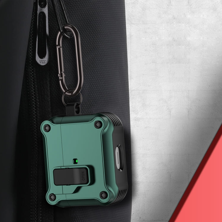 For AirPods 3 Eagle Shockproof Earphone Protective Case with Switch(White) by buy2fix