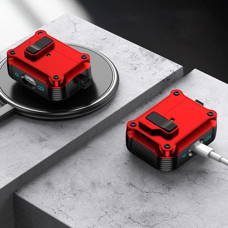 For AirPods Pro 3 Eagle Shockproof Earphone Protective Case with Switch(Black) - For AirPods Pro 3 by buy2fix | Online Shopping UK | buy2fix