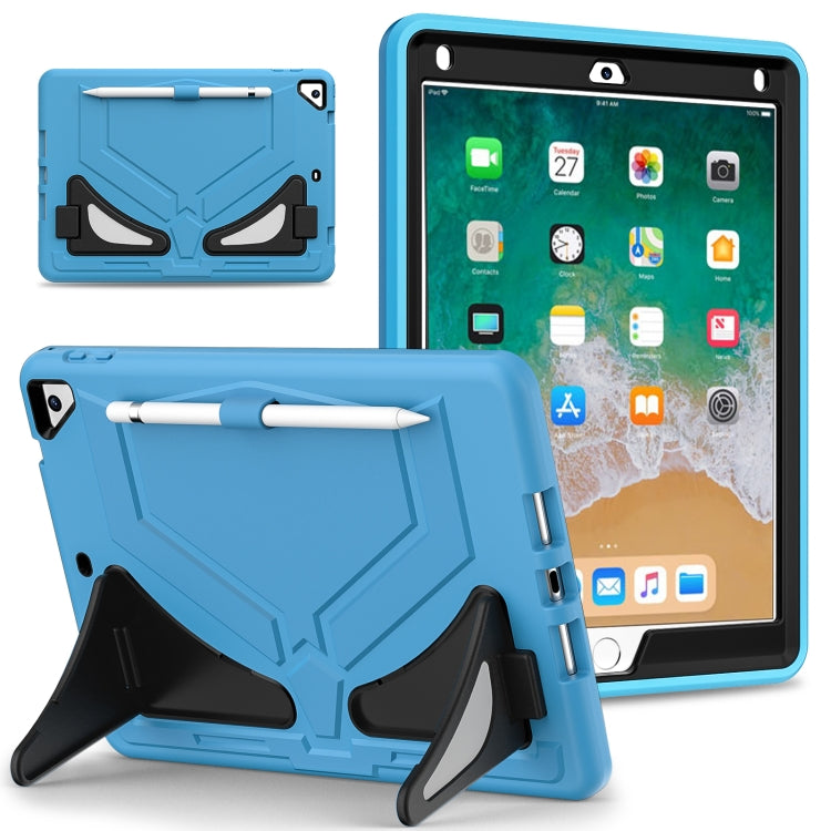 For iPad 9.7 2018/2017 / Pro 9.7 2016 / Air 2 Silicone + PC Shockproof Protective Tablet Case(Light Blue+Black) - iPad 9.7 (2018) & (2017) Cases by buy2fix | Online Shopping UK | buy2fix