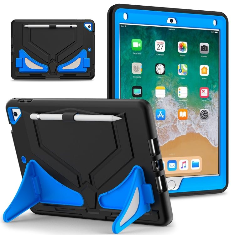 For iPad 9.7 2018/2017 / Pro 9.7 2016 / Air 2 Silicone + PC Shockproof Protective Tablet Case(Black+Blue) - iPad 9.7 (2018) & (2017) Cases by buy2fix | Online Shopping UK | buy2fix